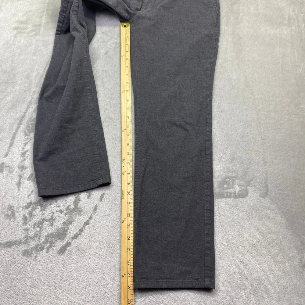 Bonobos Tailored Chino Men Sz 32 Charcoal Gray Tessuti di Sondrio Italian Fabric